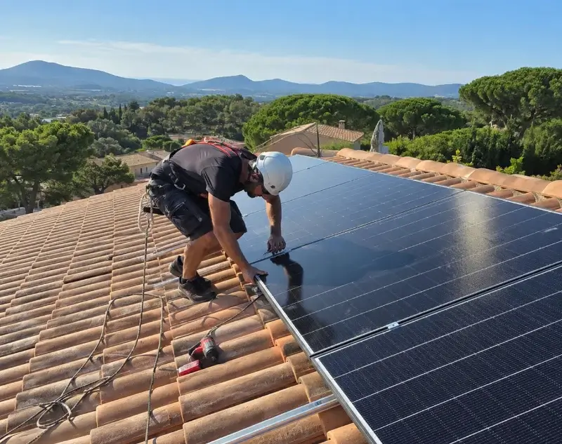 Installateur panneaux solaires Saint-Marcel-de-Careiret — pose photovoltaïque sur toiture