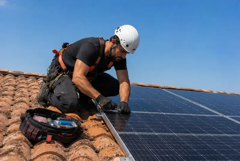 Maintenance et monitoring de panneaux solaires à Saint-Marcel-de-Careiret