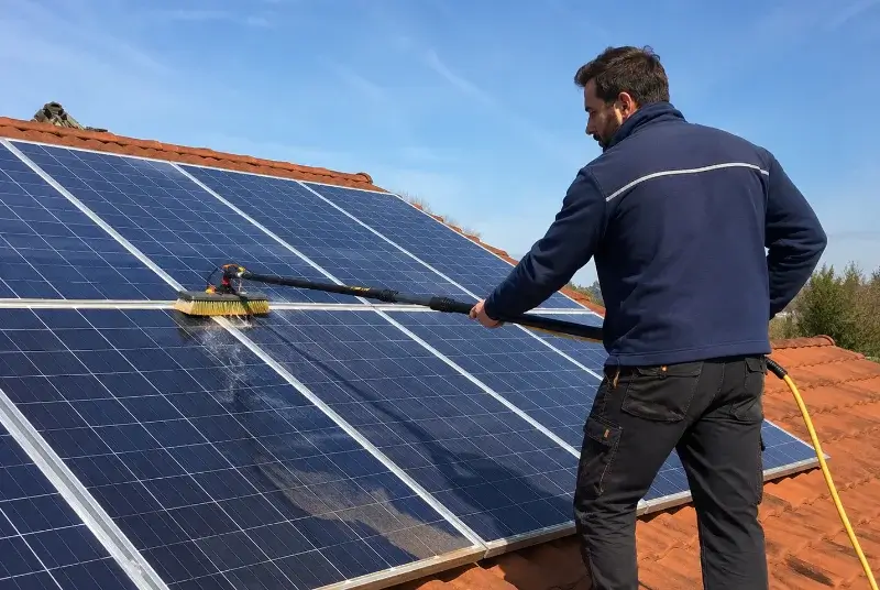 Nettoyage et entretien de panneaux solaires à Saint-Marcel-de-Careiret